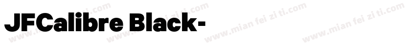 JFCalibre Black字体转换
